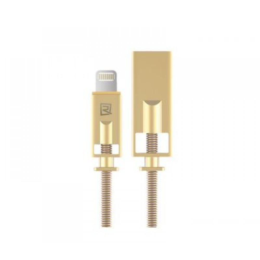 Remax RC 056i Royalty Cable for iP5/6/7/8/SE Gold