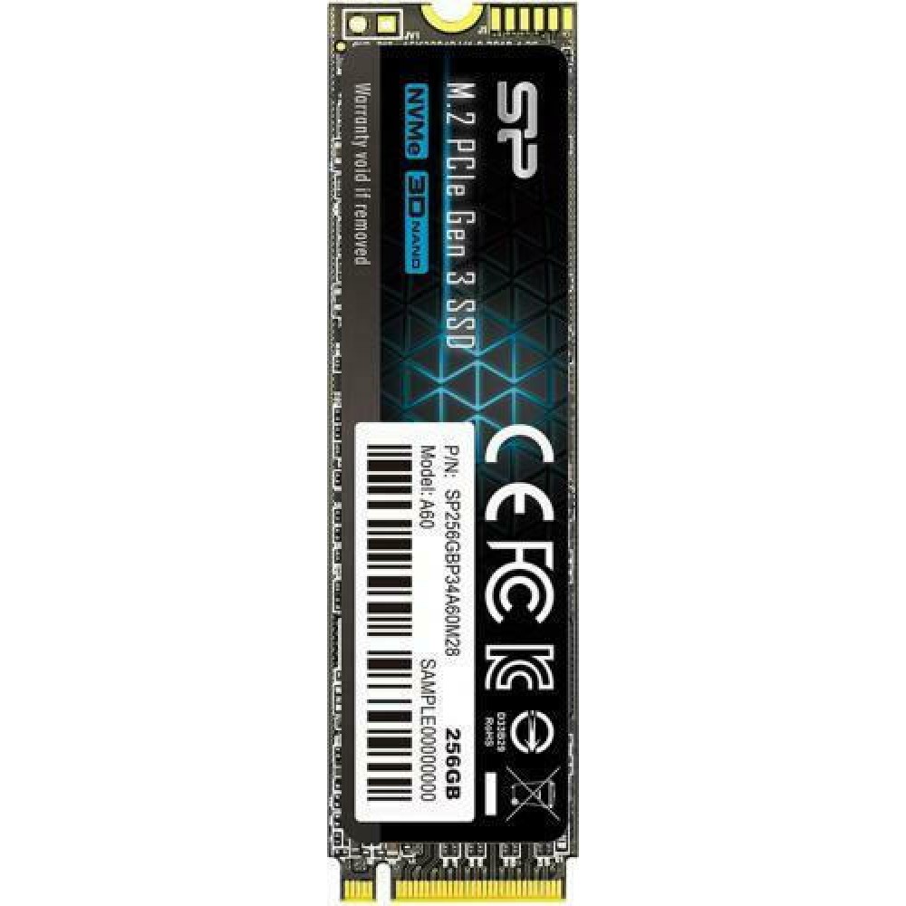 Silicon Power PCIe Gen3×4 P34A60 SSD 256GB M.2 NVMe PCI Express 3.0