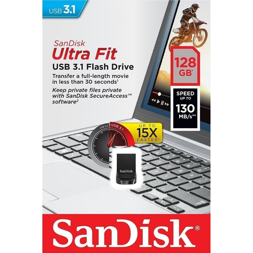 Sandisk Ultra Fit 128GB USB 3.1