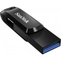 Sandisk Ultra Dual Drive Go 256GB USB 3.1 Stick με σύνδεση USB-A & USB-C Μαύρο