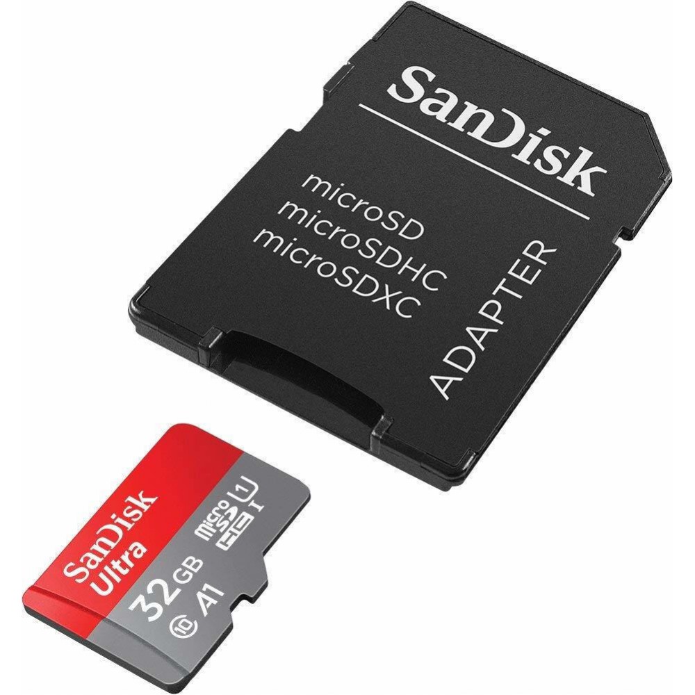 Sandisk Ultra microSDHC 32GB Class 10 U1 A1 UHS-I με αντάπτορα