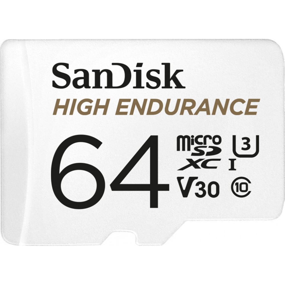 Sandisk High Endurance microSDXC 64GB Class 10 U3 V30 UHS-I με αντάπτορα