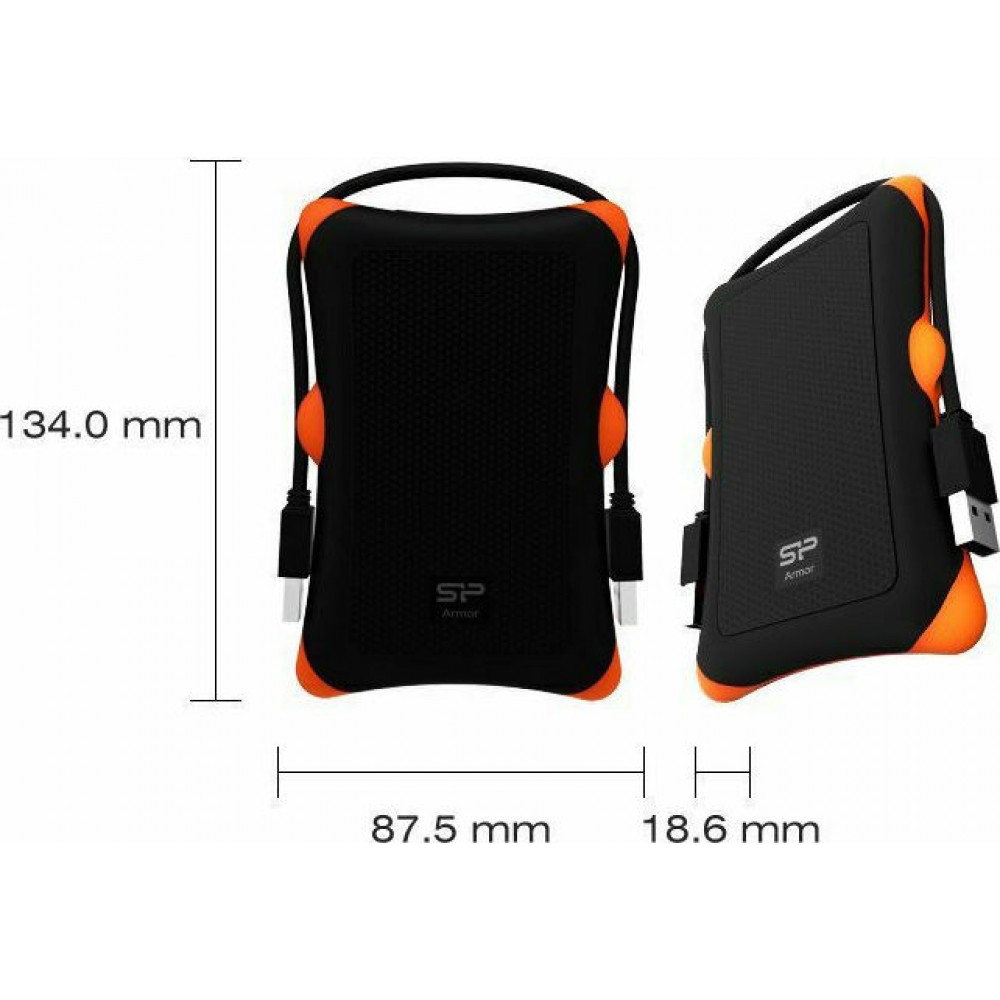 Silicon Power Armor A30 1TB Black/Orange