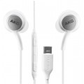 Samsung EO-IC100 Bulk In-ear Handsfree με Βύσμα USB-C Λευκό (Bulk)