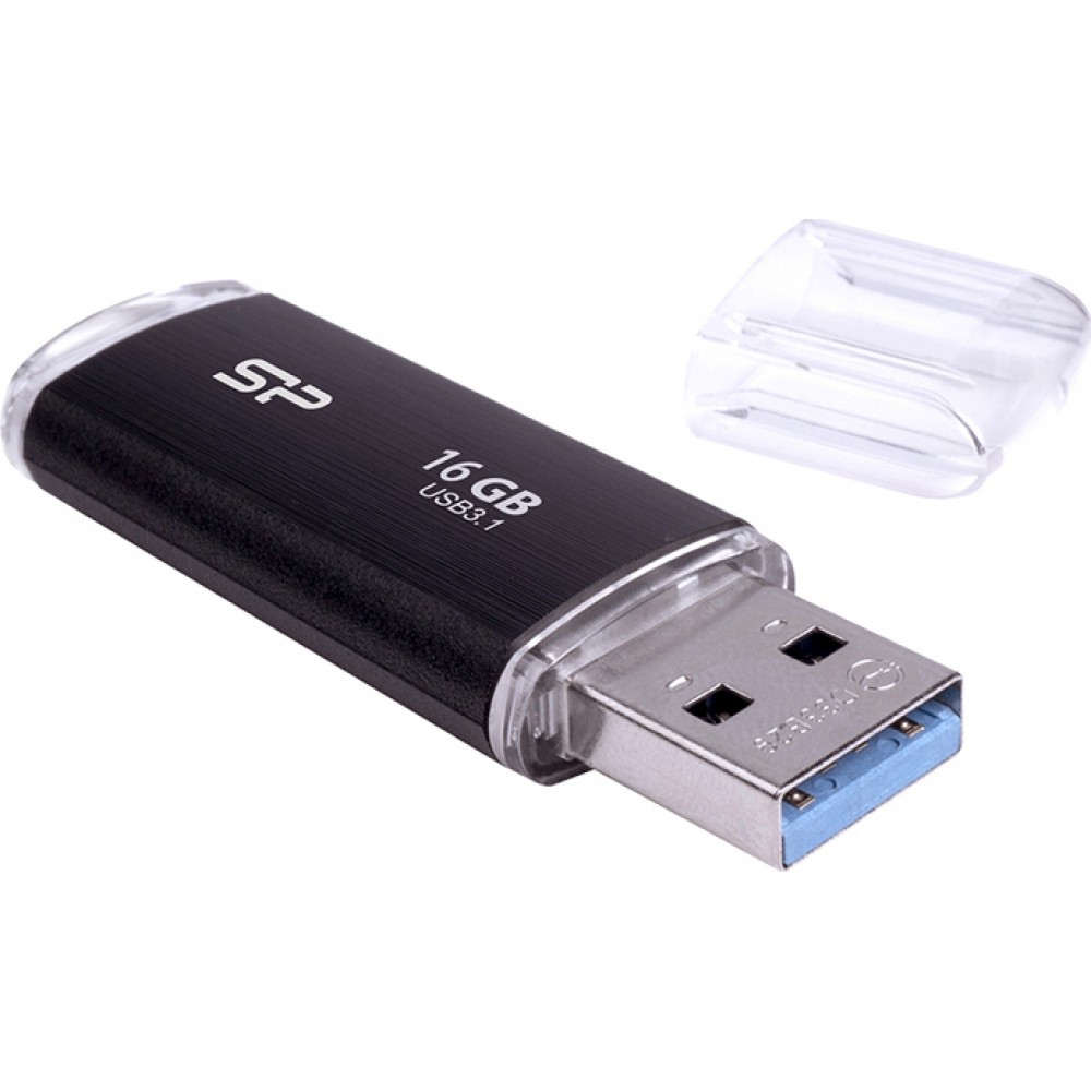 SILICON POWER (USB Flash Drive) UFD 3.1 Blaze B02, 16GB Black